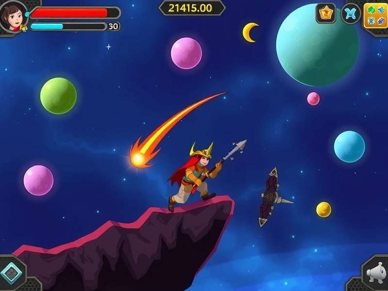Saffron Cosmic Adventure gameplay screenshot